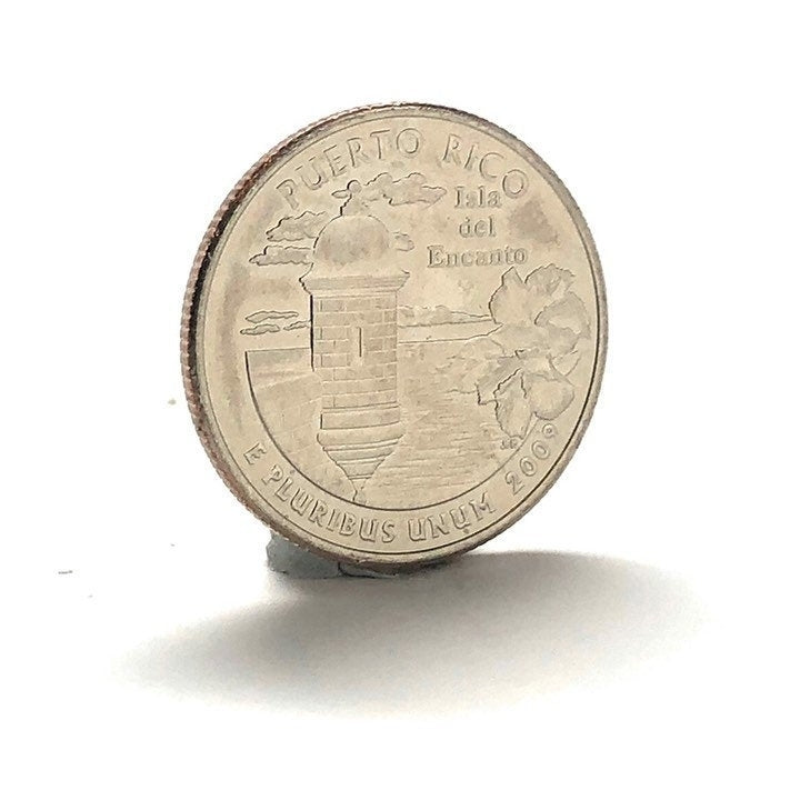 Enamel Pin Puerto Rico State Quarter Enamel Coin Lapel Pin Tie Tack Collector Travel Souvenir Coins Keepsakes Cool Fun Image 2