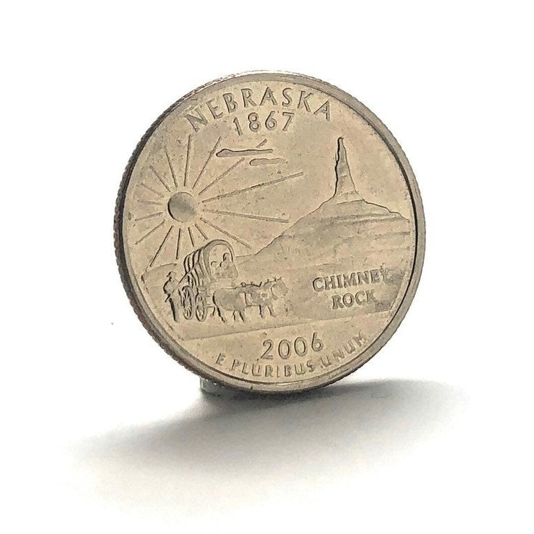 Enamel Pin Nebraska State Quarter Enamel Coin Lapel Pin Tie Tack Travel Souvenir Coins Keepsakes Cool Fun Collector Gift Image 2