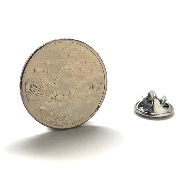 Enamel Pin Collector Missouri State Quarter Enamel Coin Lapel Pin Tie Tack Travel Souvenir Coins Keepsakes Cool Fun Gift Image 1