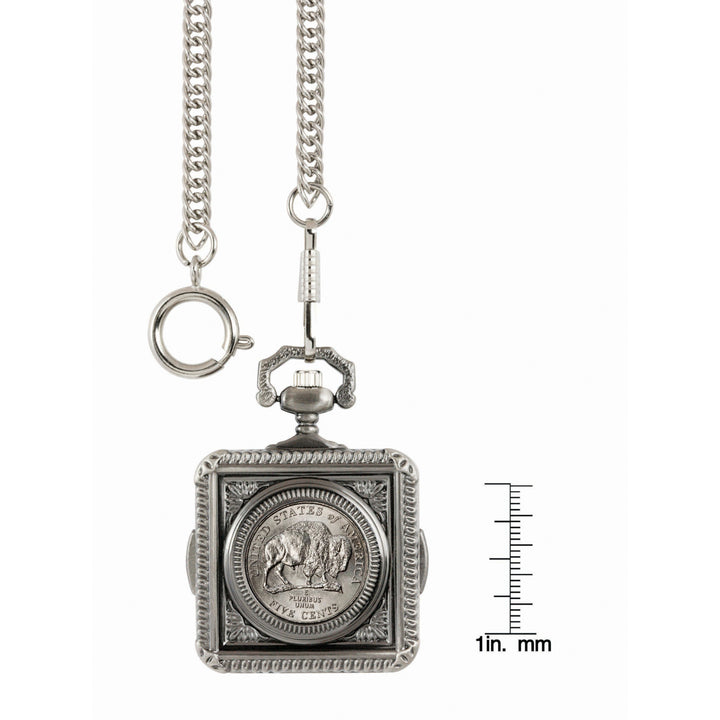 Westward Journey Bison Nickel Coin Pocket Watch Image 4
