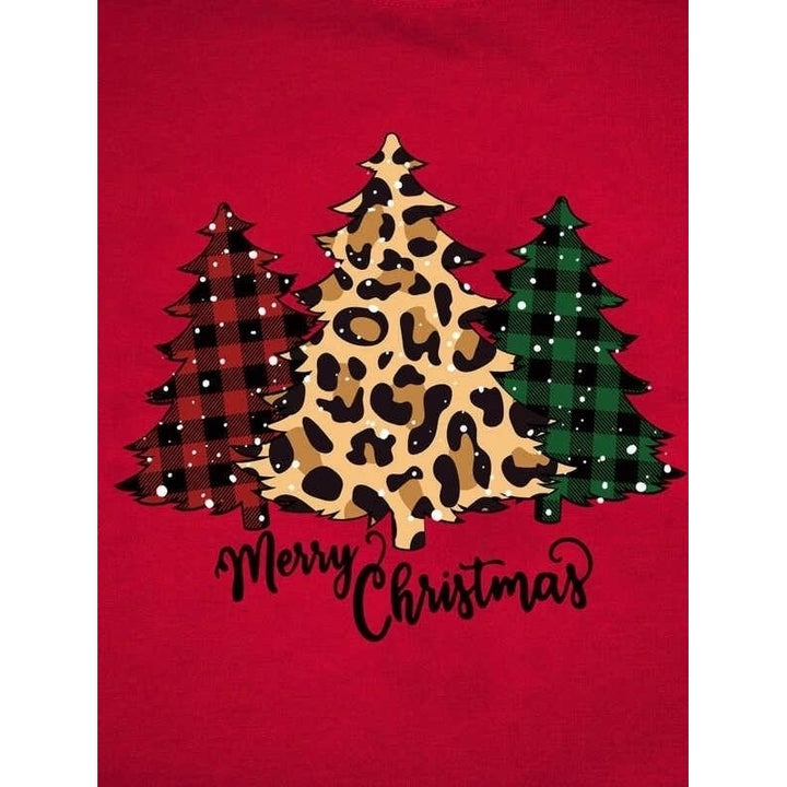 Christmas and Slogan Graphic Sweatshirt Image 4