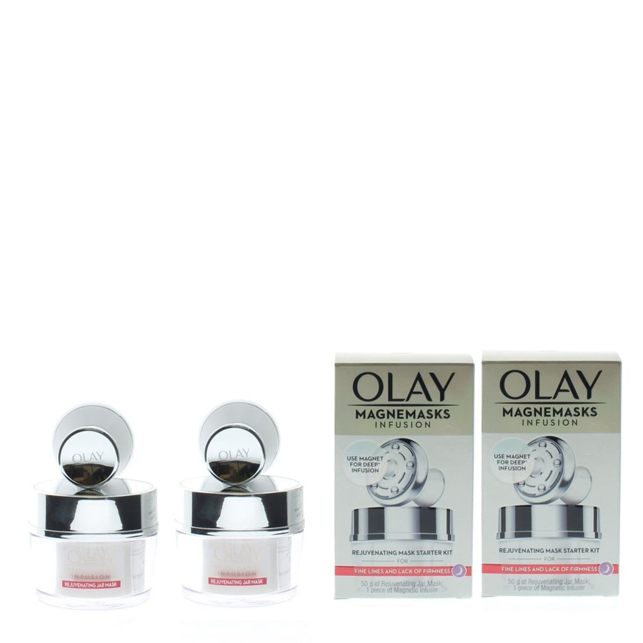 Olay Magnemasks Infusion Rejuvenating Mask Starter Kit 50g + 1pc of Magnetic Infuser (2 Pack) Image 1