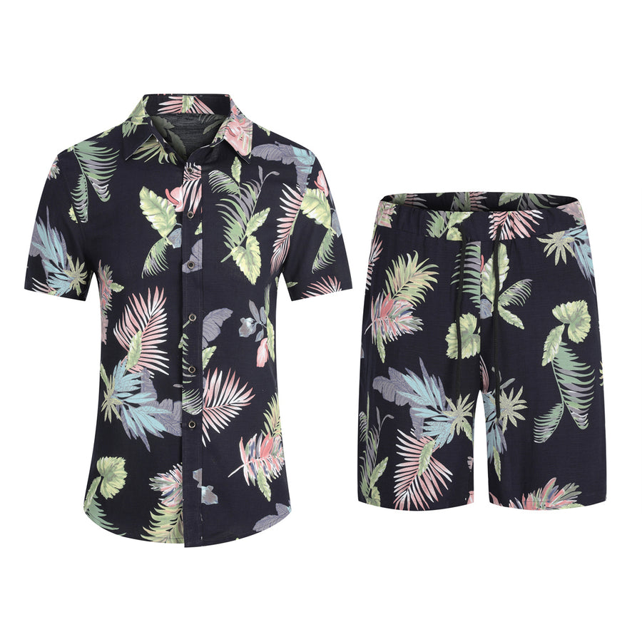Aloha Shirt printed Mens Causal Hawaiian Shirts for Vacation Holiday Image 1