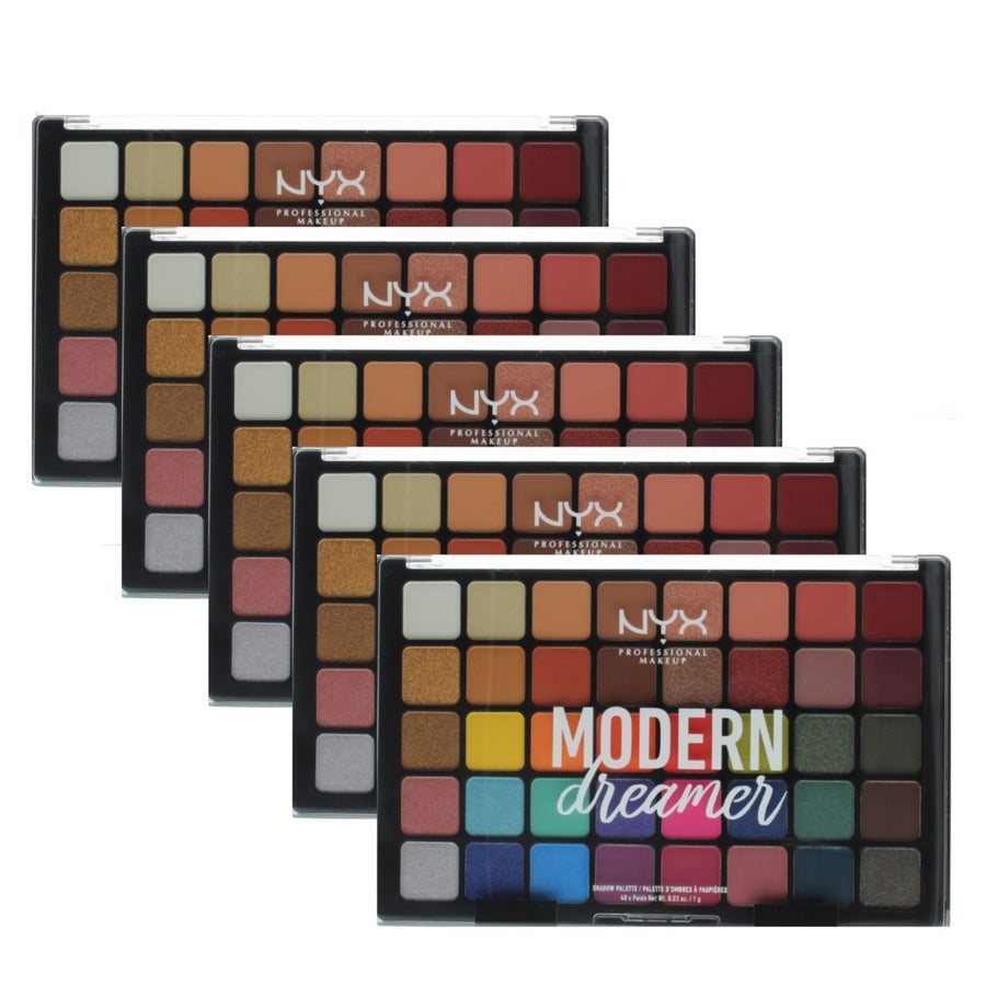 NYX Professional Makeup Modern Dreamer Shadow Palette (40 Shades x 0.03oz) 1.2oz/40g (5 Pack) Image 1
