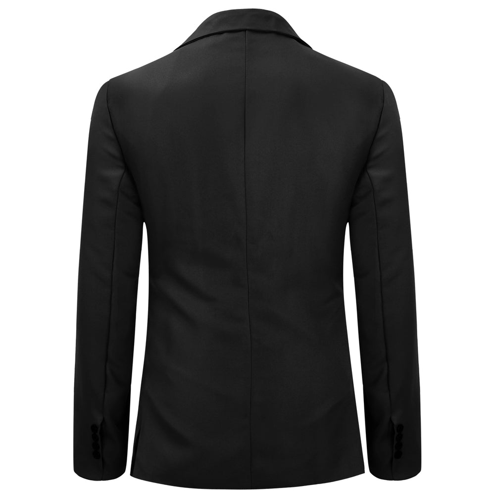 Men Suit Black Spring Autumn Dress Coat Single Row One Button Business Suit Slim Casual Coat for Men Image 2