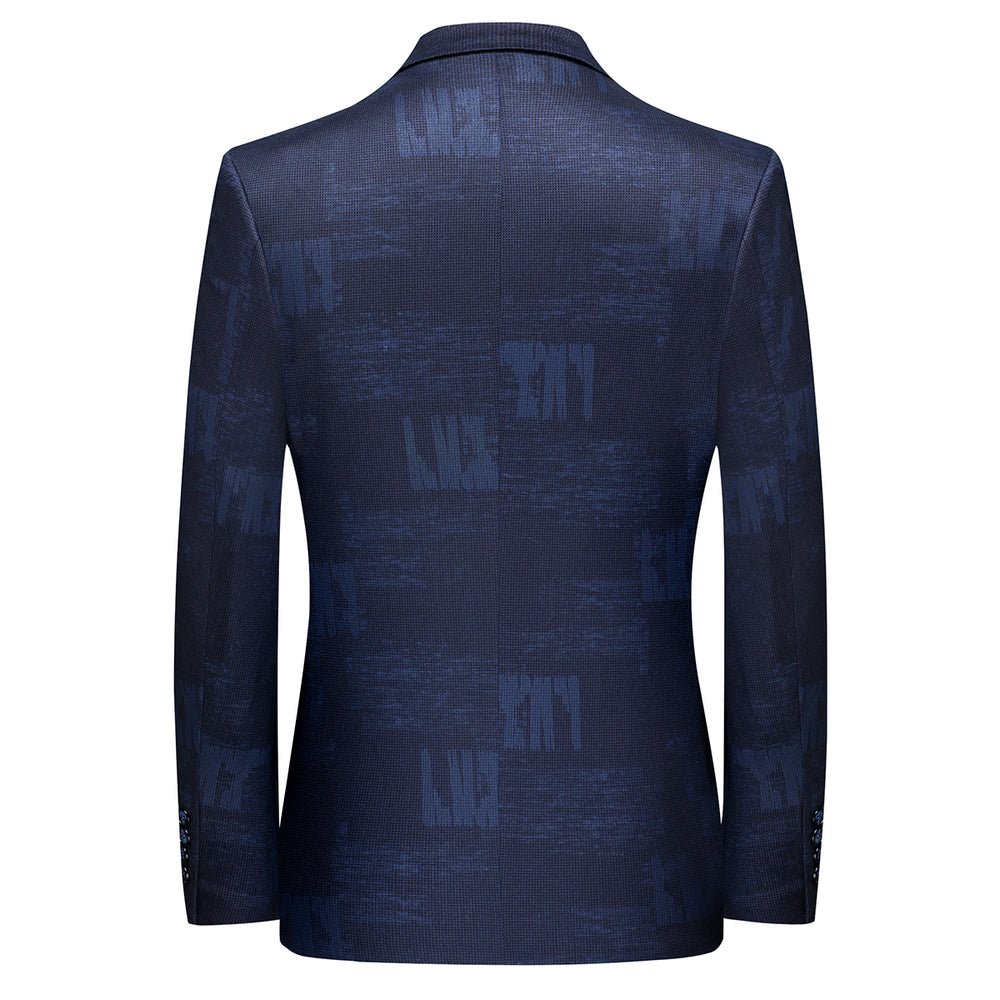 Men Suit Jacket Mens Printed Two Buttons Without Split Suit Men CoatHomme Marriage Masculino Best Men Blazer Image 2