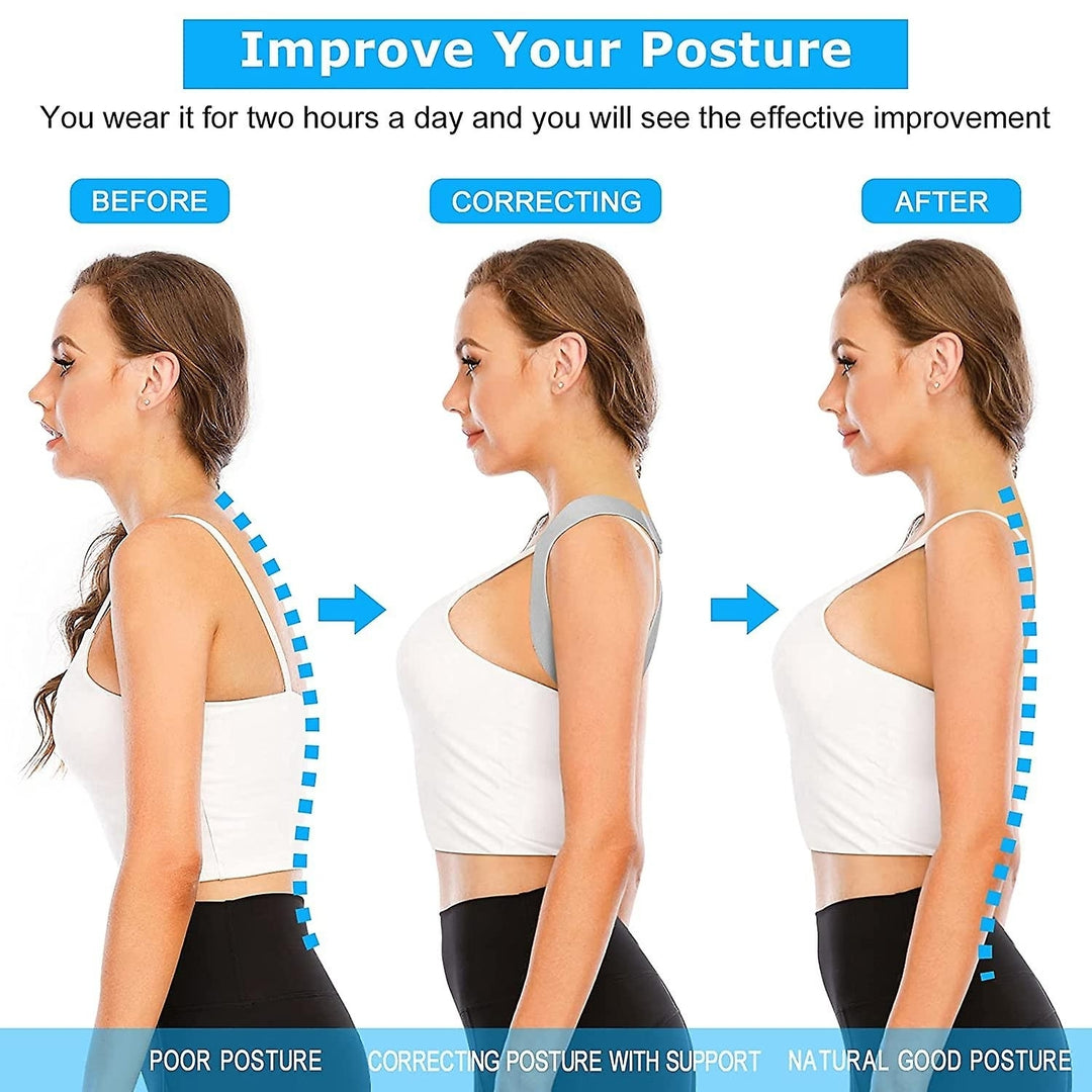 Smart Back Posture Corrector Humpback Correction Belt Vibration Posture Training Tool Image 4