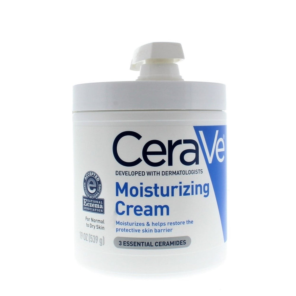 CeraVe Moisturizing Cream with Pump for Normal to Dry Skin 19oz/539g Image 2