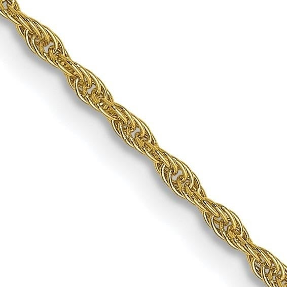 Leslies 1.2 mm Loose Rope 24in Chain Solid 10K Yellow Gold Image 1