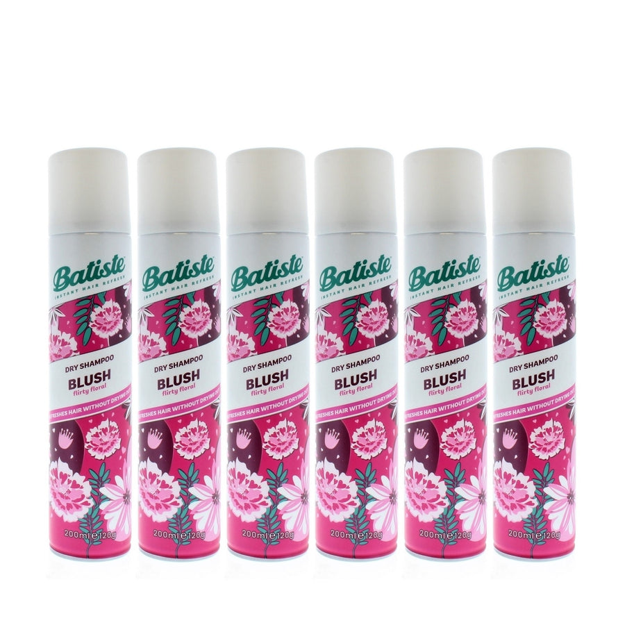 Batiste Instant Hair Refresh Dry Shampoo Blush Flirty Floral 200ml/120g (6 PACK) Image 1