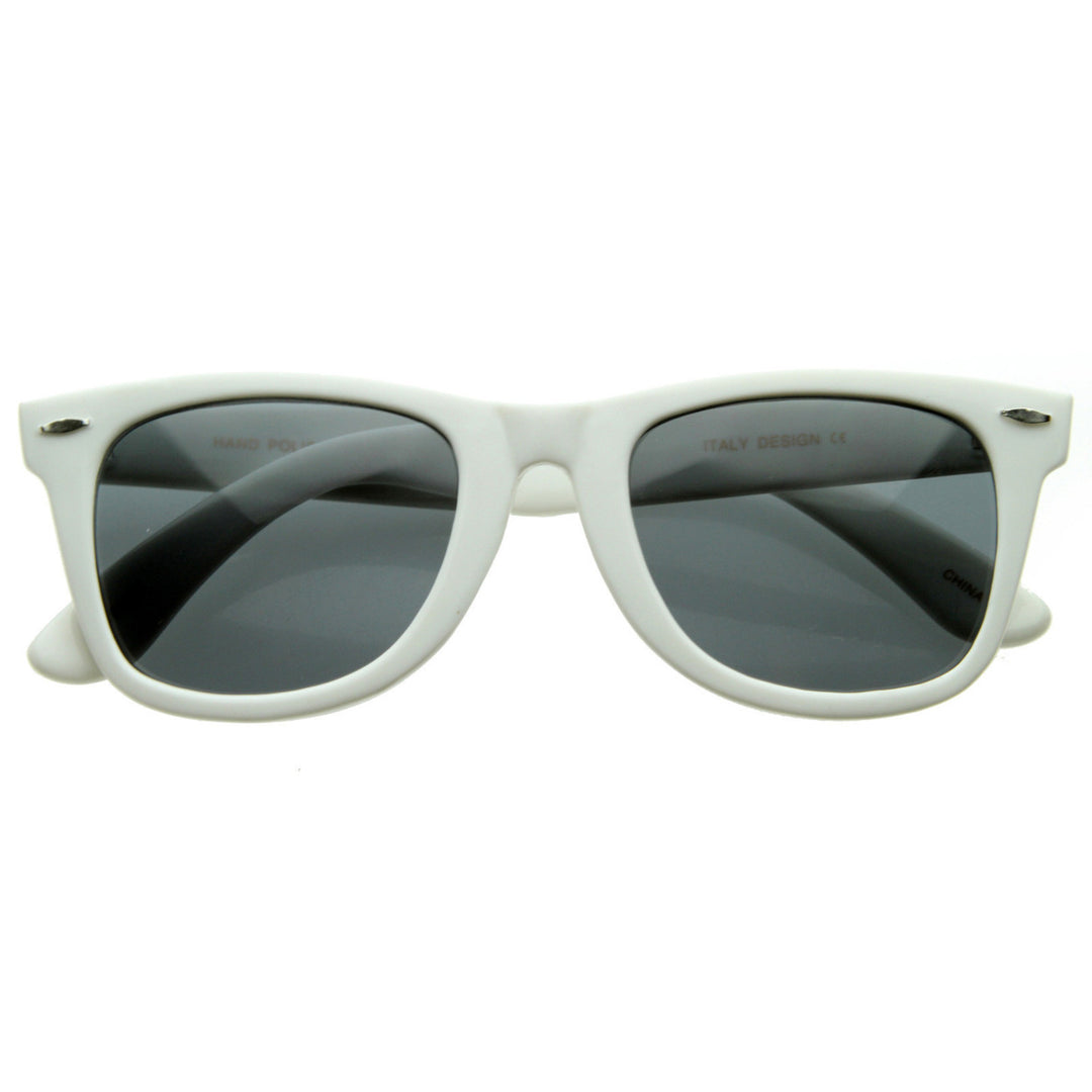 Classic Original Classic 80s Retro Horned Rim Style Sunglasses - 2394 Image 1