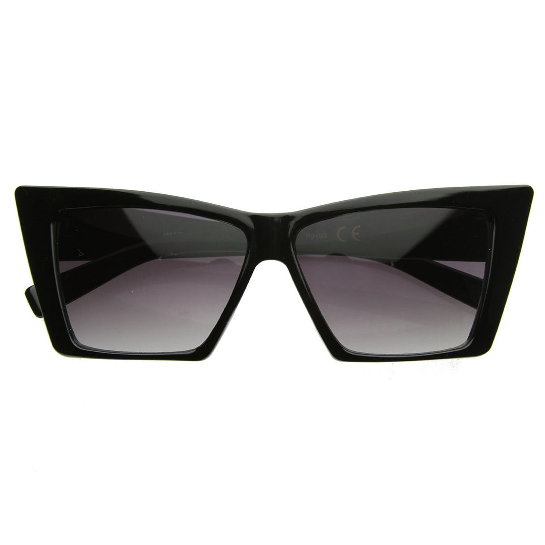 High Pointed Cat Eye Sunglasses Sharp Geometric Square Frame Cateyes - 8449 Image 1