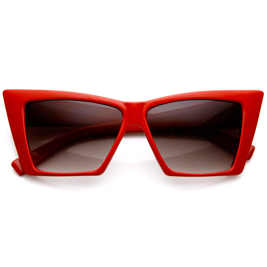 High Pointed Cat Eye Sunglasses Sharp Geometric Square Frame Cateyes - 8449 Image 3