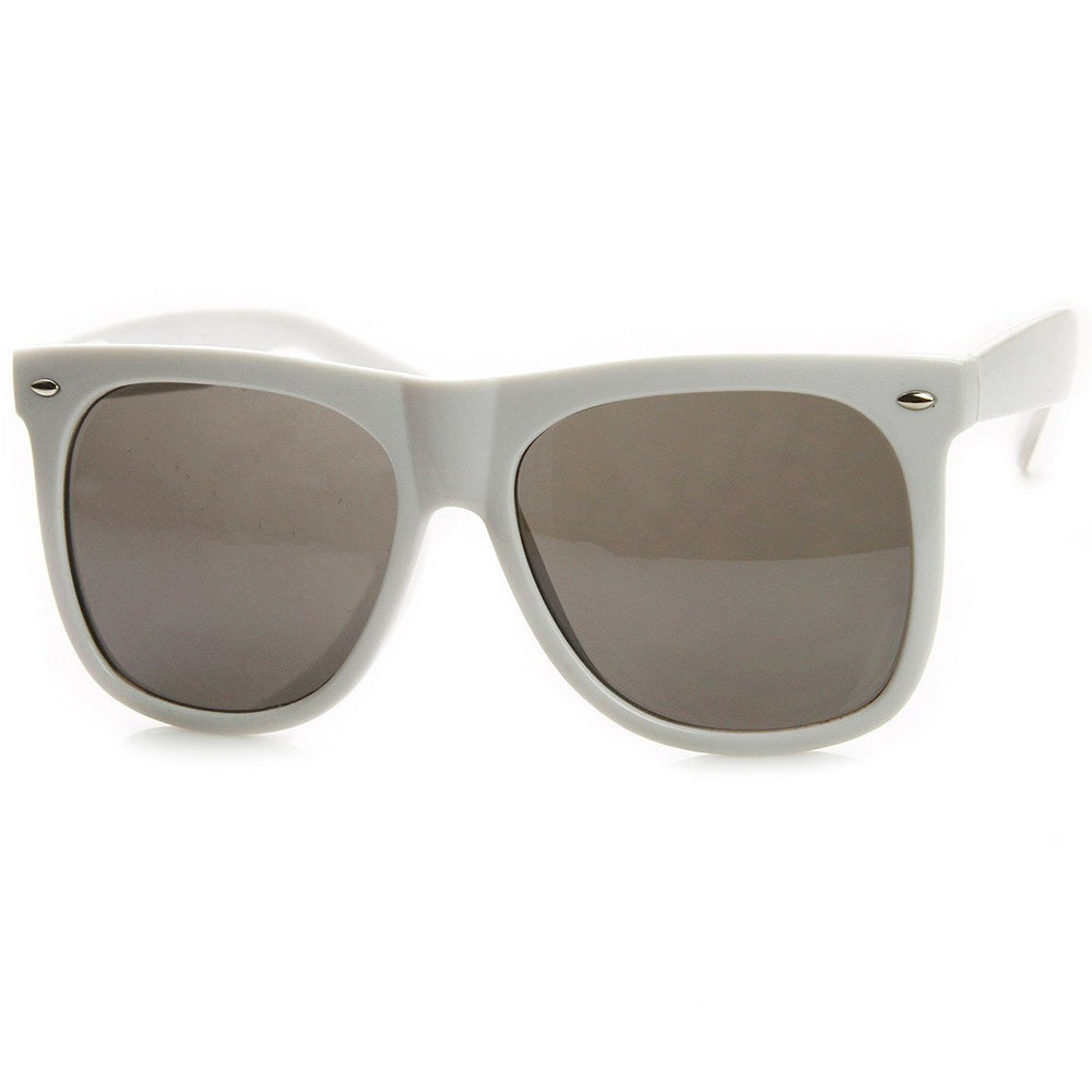 Large Bold Oversized Modified Horned Rim Sunglasses - 8889 Image 2