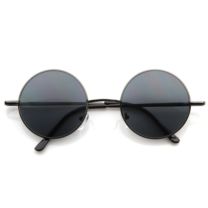 Lennon Style Round Metal Sunglasses Color Tinted Lenses Model 8594 Image 4