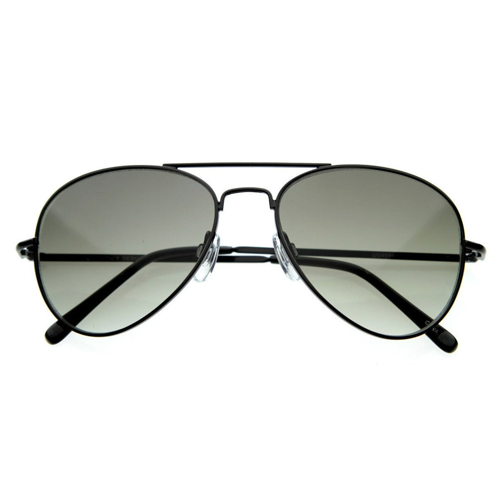 Small Classic Aviator Sunglasses 50mm Metal Gradient Lenses Model 1372 Image 2