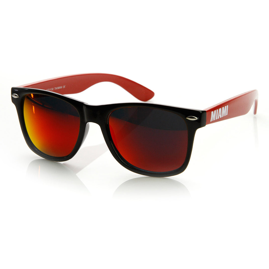 Team Sports Basketball Horned Rim Sunglasses Two-Tone Acetate Frame 8787 Image 2