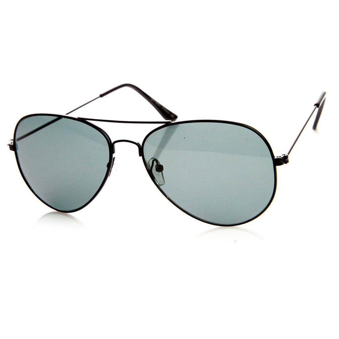 Classic Original Pilot Metal Aviator Sunglasses - 8841 Image 2