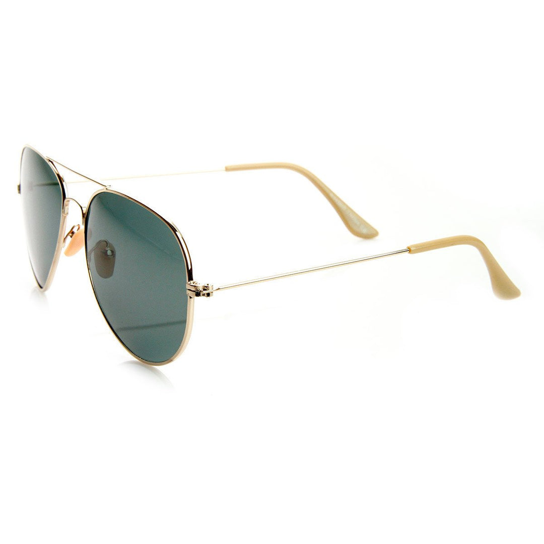 Classic Original Pilot Metal Aviator Sunglasses - 8841 Image 4