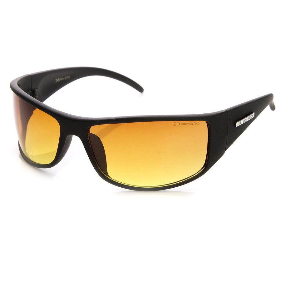 Large Rectangular HD Driving Lens Sports Wrap Sunglasses - 8667 Image 1