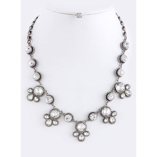 BAROQUE Crystal Link Statement Necklace Set Image 3