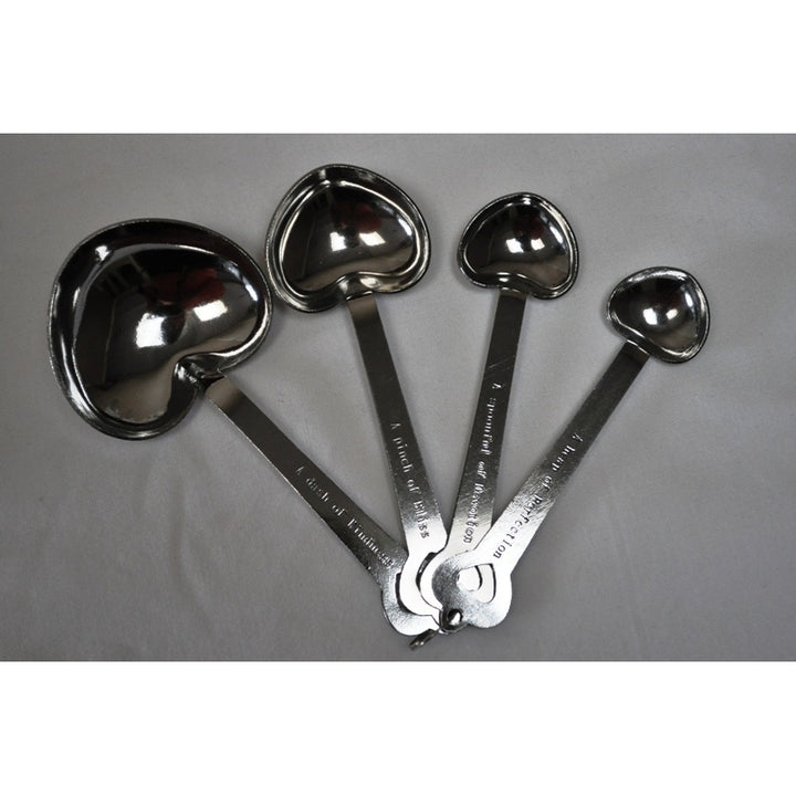 Heart Shaped Measuring  Spoons in Gift Box Image 4