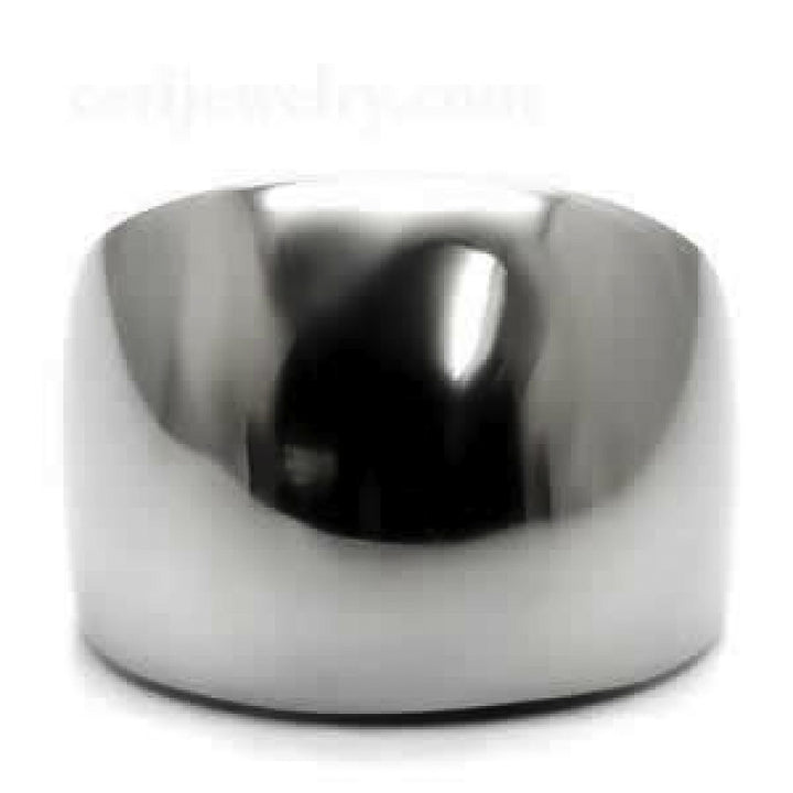 Womens Stainless Steel 316 High Polished Classic Fashion Ring Band Image 2