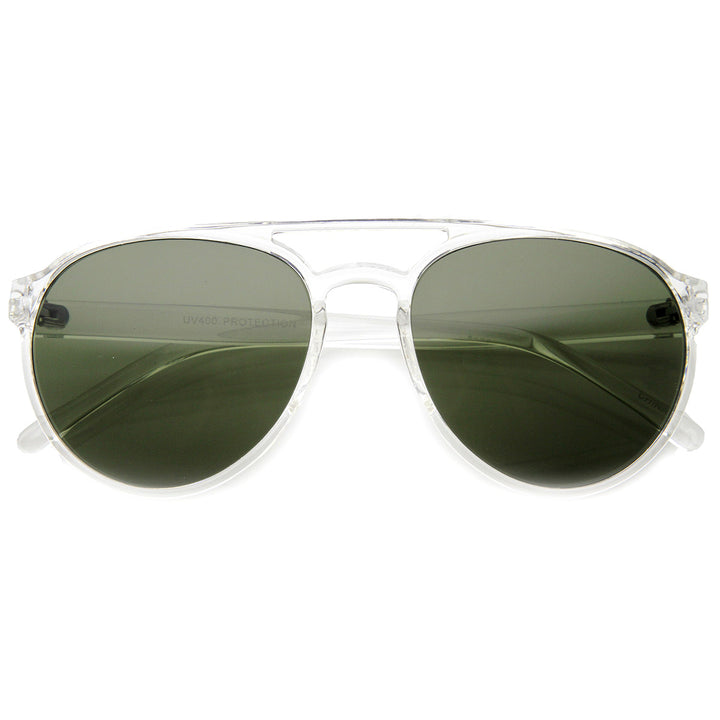 Thin Crafted Retro Plastic Aviator Sunglasses 9747 Image 2