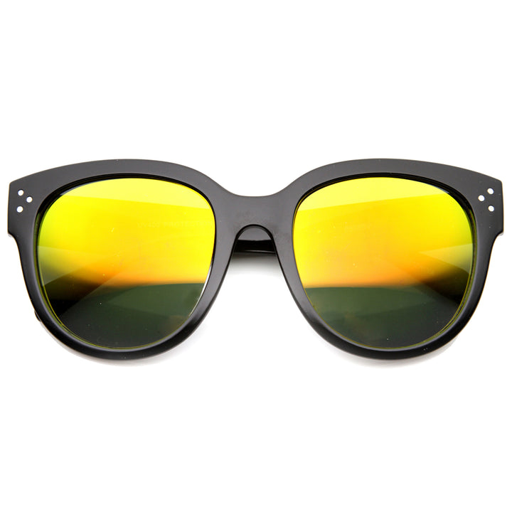 Unisex Oversized Sunglasses With UV400 Protected Composite Lens 9849 Image 2