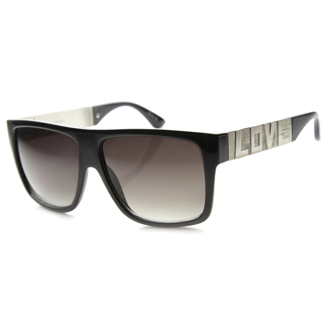 Unisex Square Sunglasses With UV400 Protected Gradient Lens 9850 Image 3