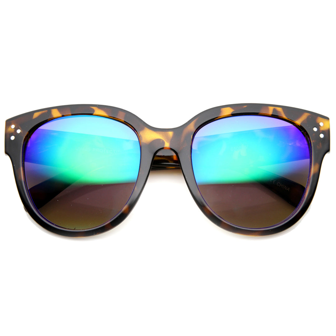 Unisex Oversized Sunglasses With UV400 Protected Composite Lens 9849 Image 3