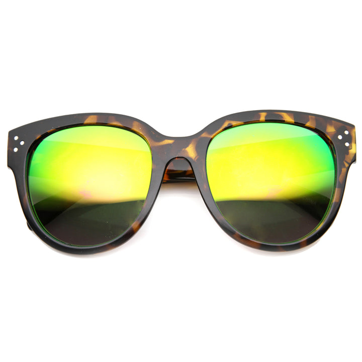 Unisex Oversized Sunglasses With UV400 Protected Composite Lens 9849 Image 4