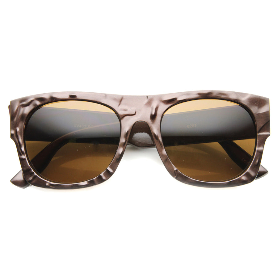 Unisex Rectangular Sunglasses With UV400 Protected Composite Lens 9865 Image 1
