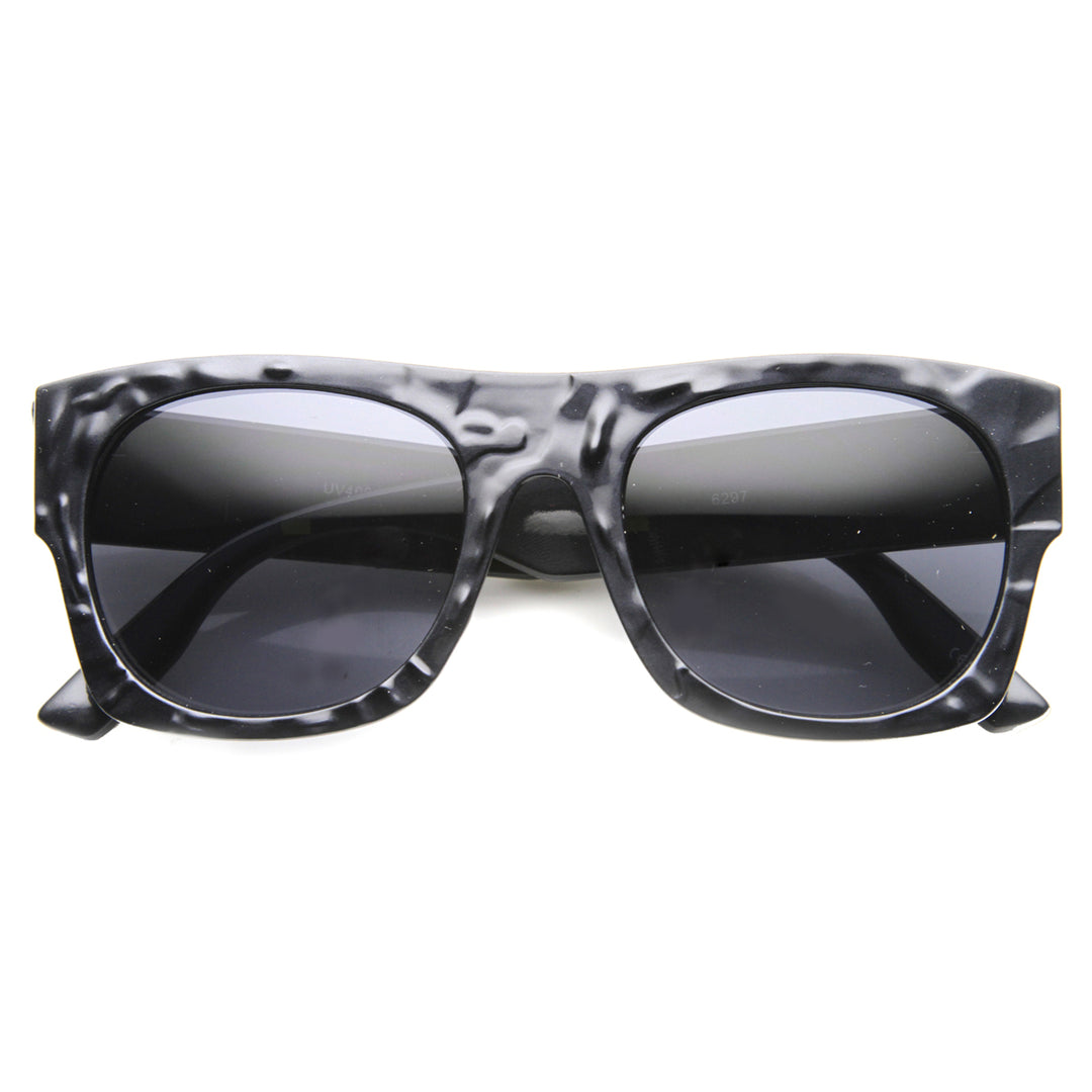 Unisex Rectangular Sunglasses With UV400 Protected Composite Lens 9865 Image 3