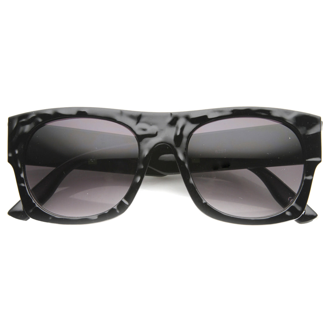 Unisex Rectangular Sunglasses With UV400 Protected Composite Lens 9865 Image 4