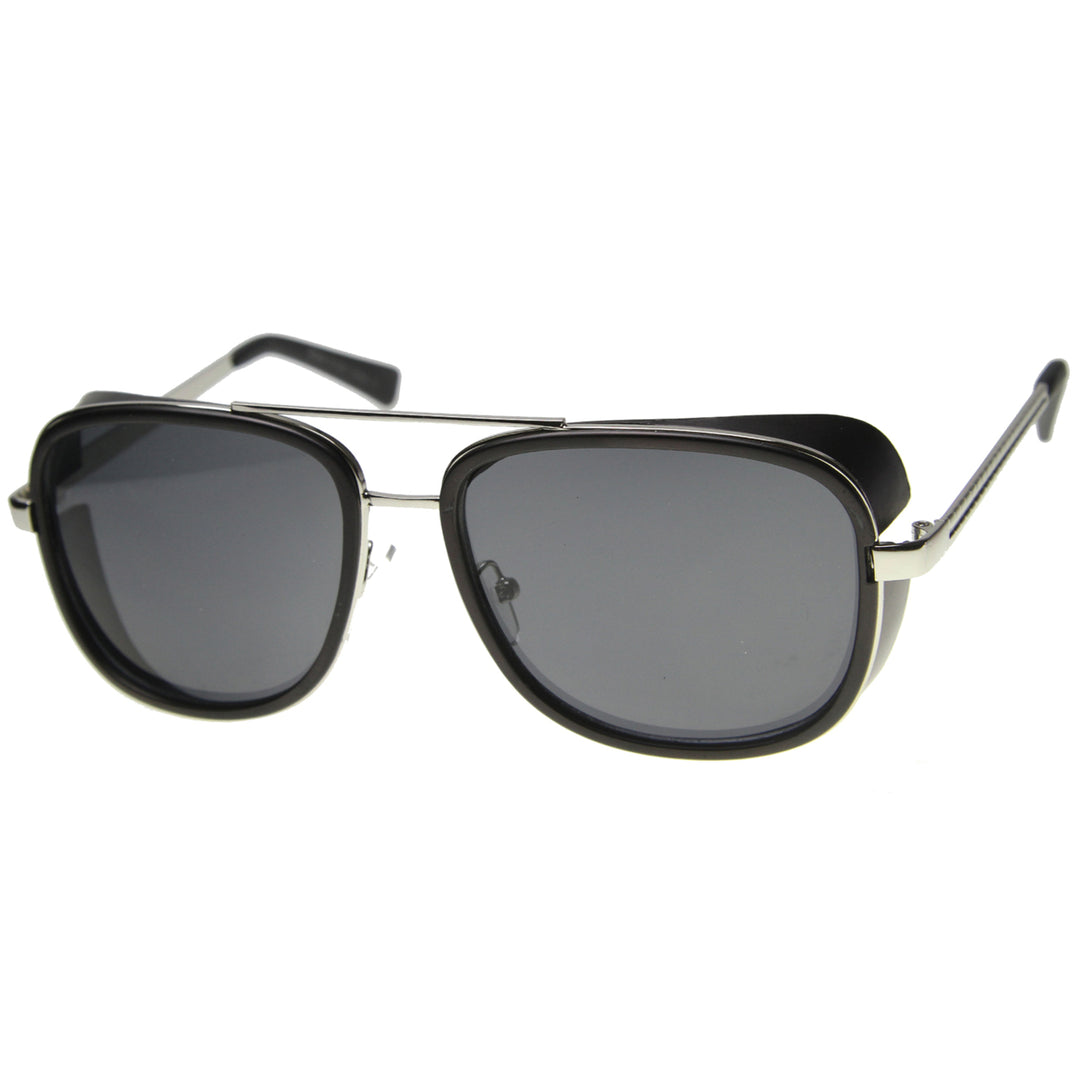 Unisex Aviator Sunglasses With UV400 Protected Mirrored Lens 9896 Image 3