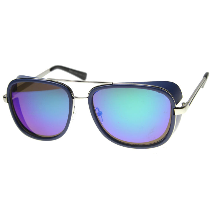 Unisex Aviator Sunglasses With UV400 Protected Mirrored Lens 9896 Image 4