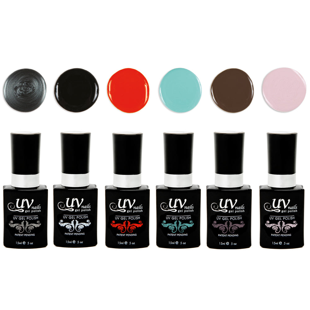 London Set of 6 UV or LED gel polish Image 1