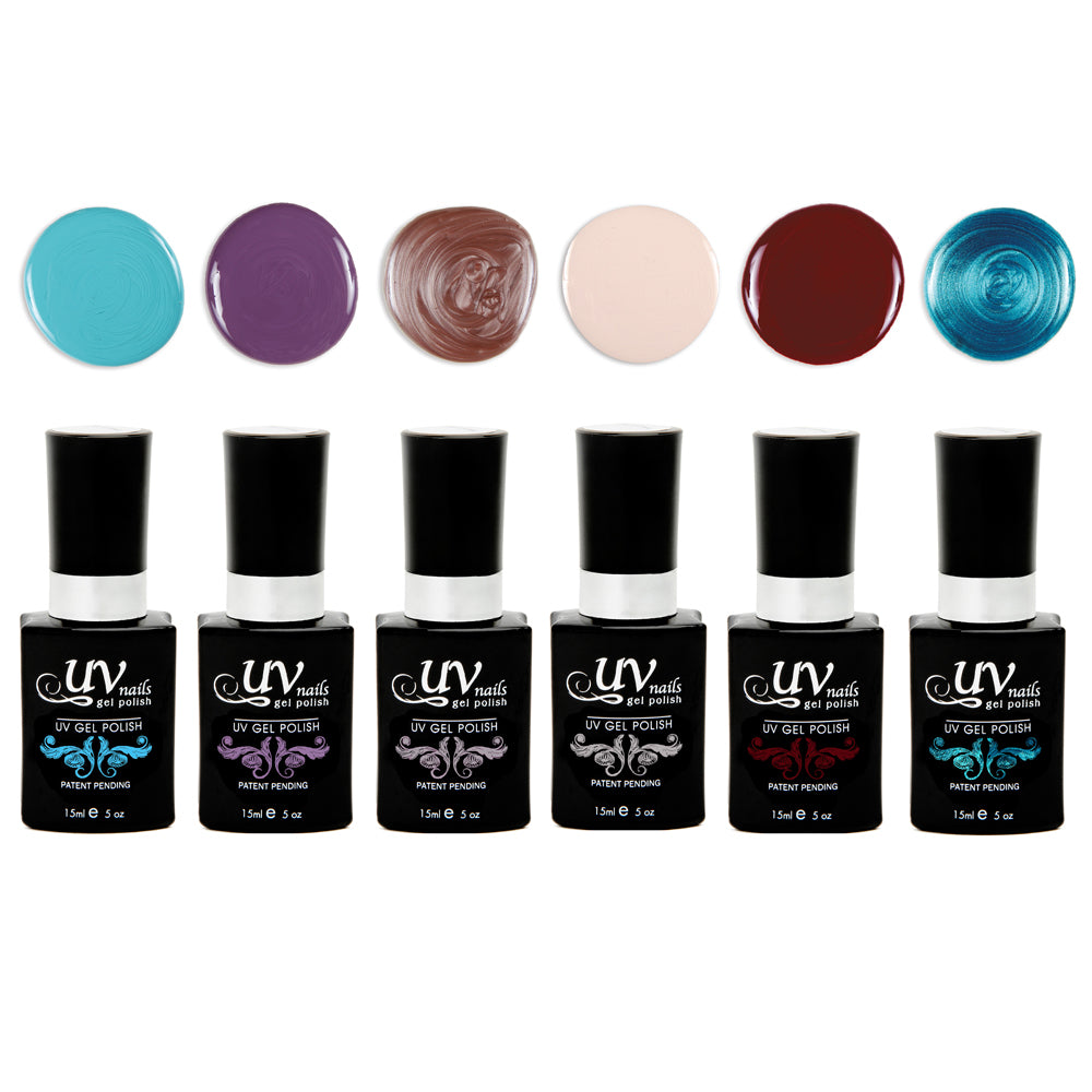 Mykonos Set of 6 UV or LED gel polish Image 1