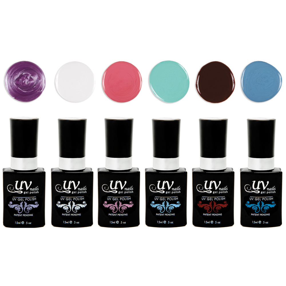 Santorini Set of 6 UV or LED gel polish Image 1