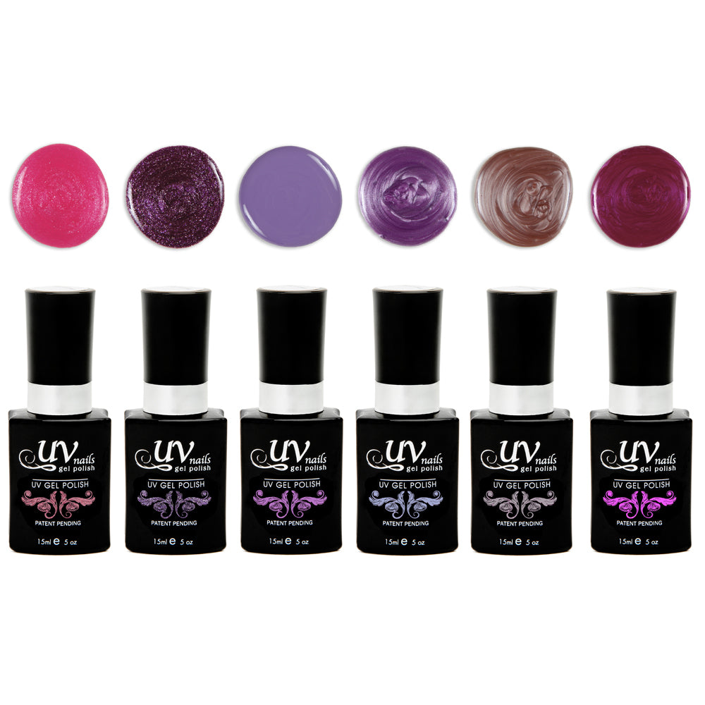 Milano Set of 6 UV or LED gel polish Image 1