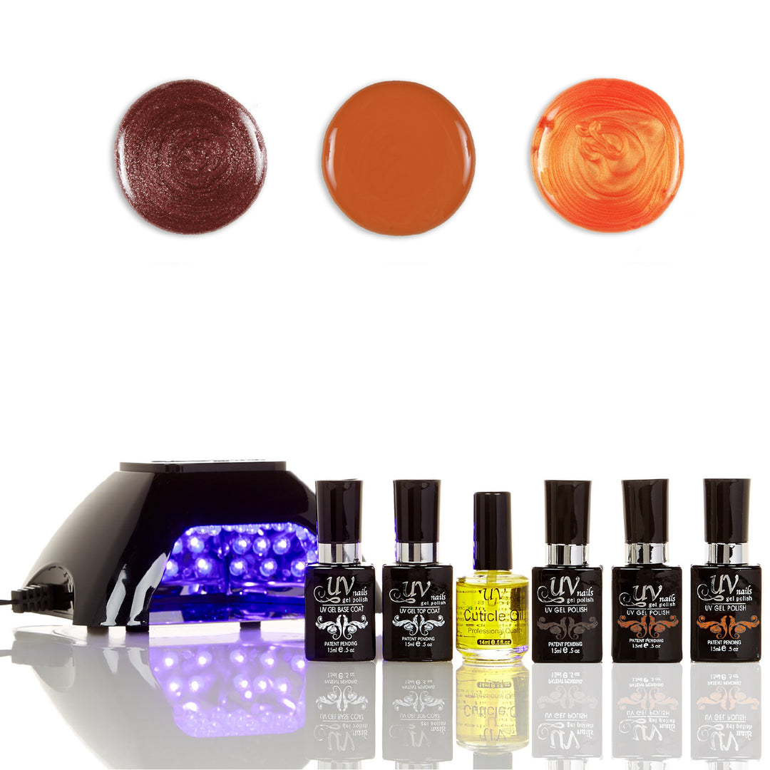 At Home Gel Polish Starter Kit With LED Lamp (7 pc.) Image 1