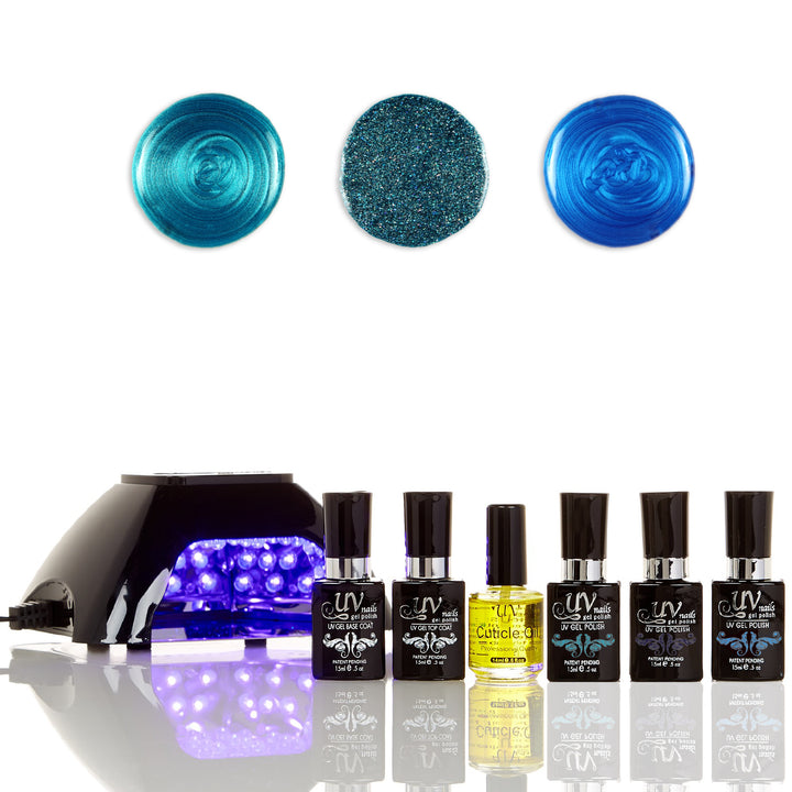 At Home Gel Polish Starter Kit With LED Lamp (7 pc.) Image 1