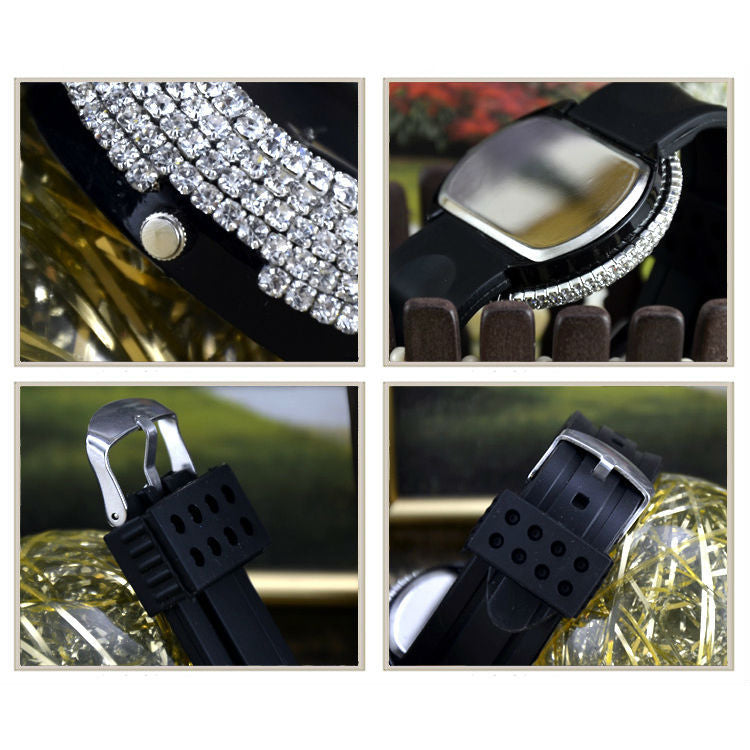 "Bling - Bling" Womens Round Crystal Watch Image 4