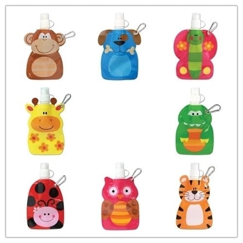 Kids Water Bottles "Little Zoo" - 2 pack Image 1