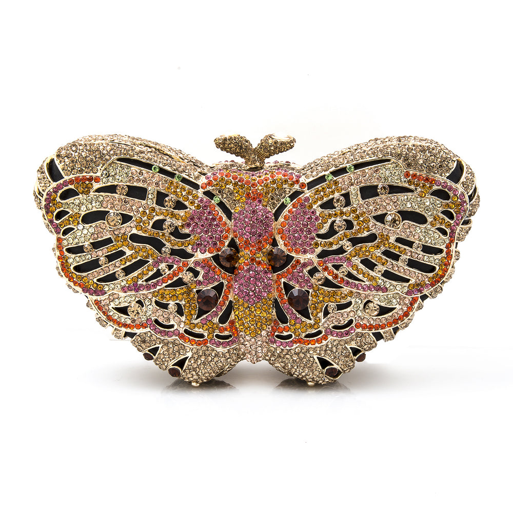 LuxMob Butterfly Crystal Clutch LuxMob LuxMob Crystal Clutch Glamorous clutch Image 2