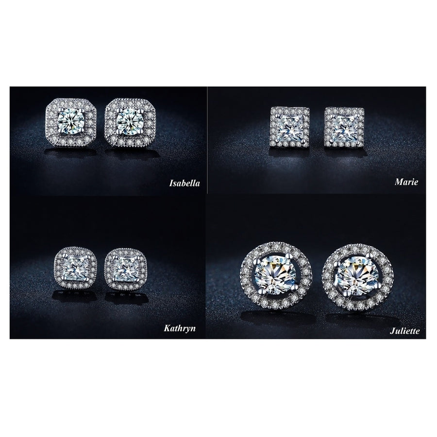 Luxury Swiss Stud Earrings  - 4 styles Image 1