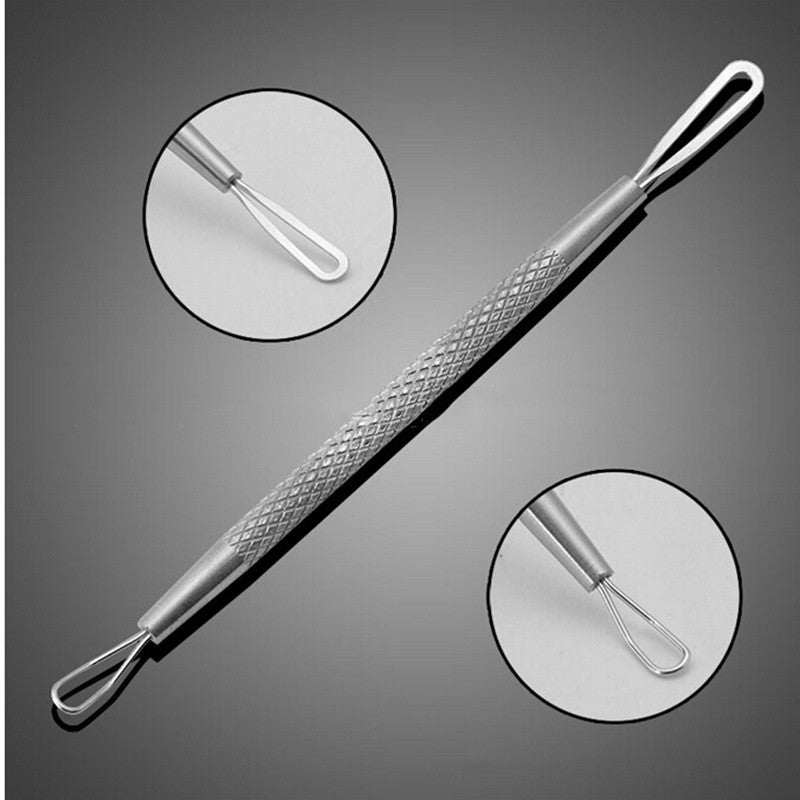 5PCS Face Care Stainless Steel Skin Remover Kit Blackhead Blemish Acne Pimple Extractor Tool Skin Care Cleanser Image 3