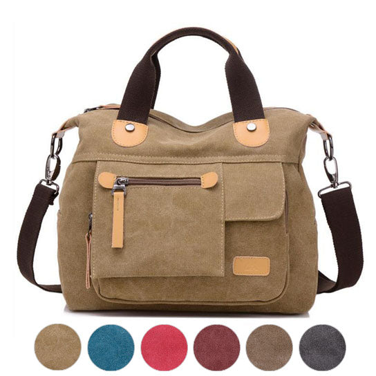 Durable Canvas Handbag Messenger Bag Image 1