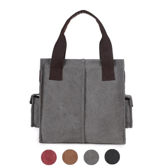 Fashion Canvas Handbag Easy Convert To Shoulder Bag Image 1